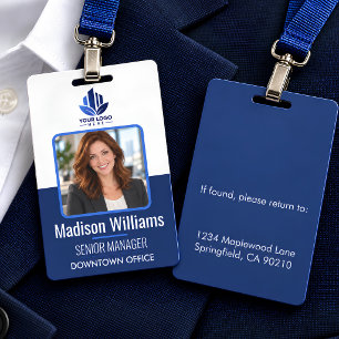 Personalized Company Personnel Photo ID Badge