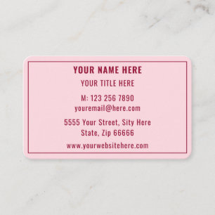 Personalized Company Promotional Business Card