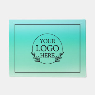 Personalized Company Welcome Mat with  Logo Here