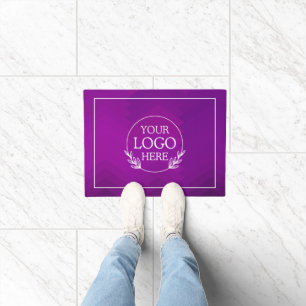 Personalized Company Welcome Mat with Logo Here