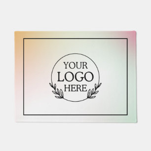 Personalized Company Welcome Mat with Logo Here