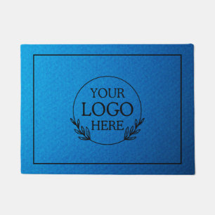 Personalized Company Welcome Mat with  Logo Here