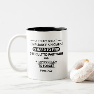 Personalized Compliance Specialist Two-Tone Coffee Mug