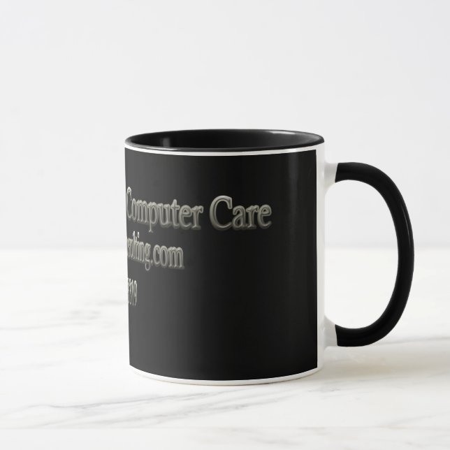 Personalized Computer Care Coffee Mug (Right)