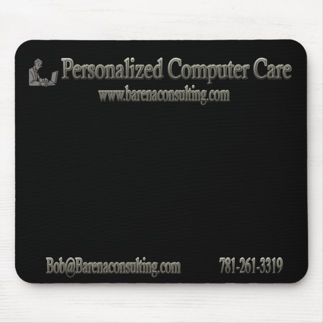 Personalized Computer Care Mouse Pad (Front)