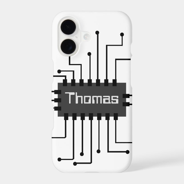 Personalized Computer IC Chip Image Case-Mate iPhone Case (Back)