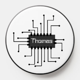 Personalized Computer IC Chip Image PopSocket
