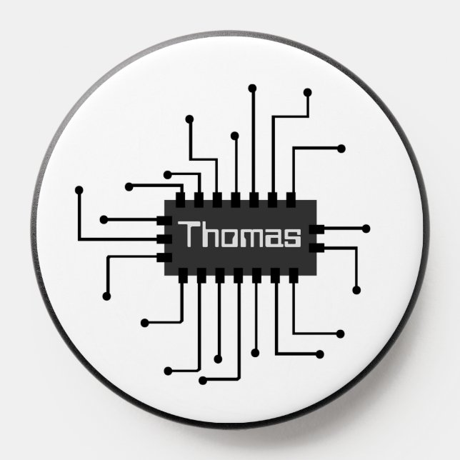 Personalized Computer IC Chip Image PopSocket (Popsocket)