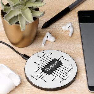 Personalized Computer IC Chip Image Wireless Charger