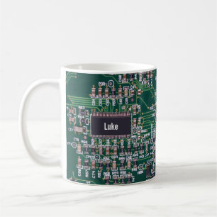 Personalized Computer Technology Motherboard Coff Coffee Mug