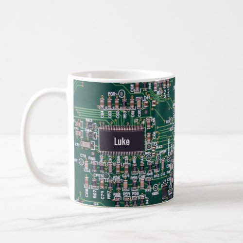 Personalized Computer Technology Motherboard  Coff Coffee Mug