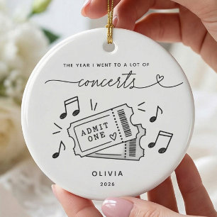 Personalized Concert Lover Christmas Ornament