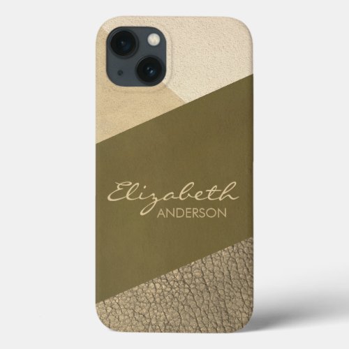 Personalized Concrete and Elephant Skin Texture iPhone 13 Case