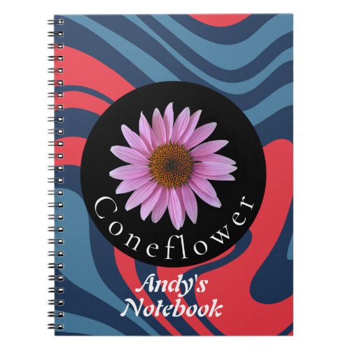 Personalized Coneflower natures collection Notebook