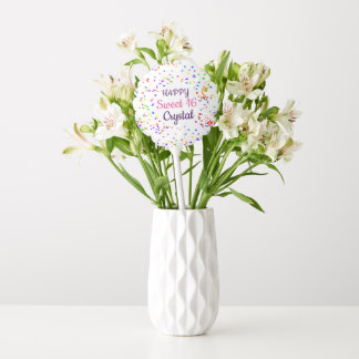 Personalized Confetti Birthday Balloon