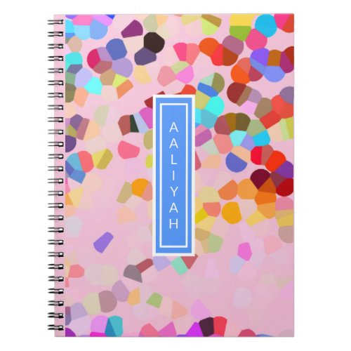 Personalized Confetti Notebook