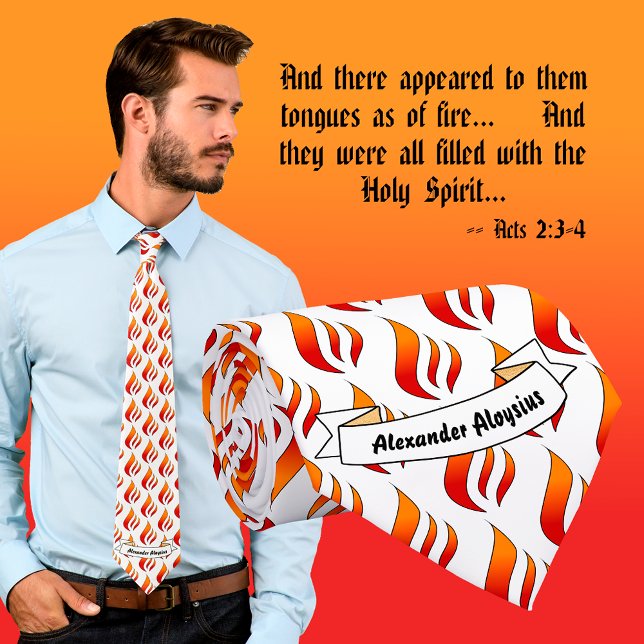 Personalized Confirmation or Pentecost Neck Tie (Creator Uploaded)