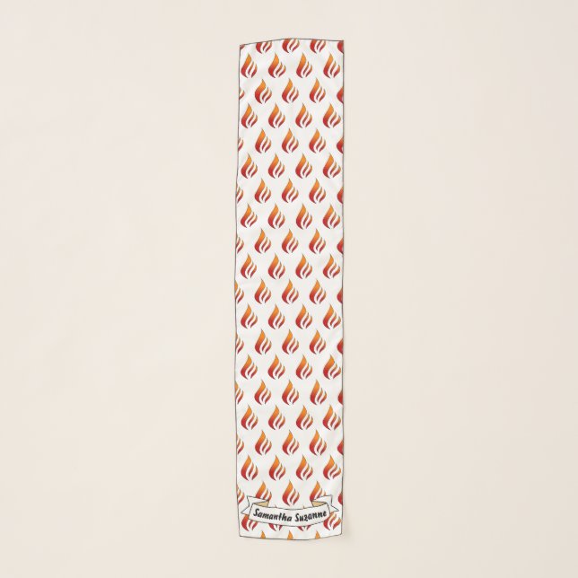 Personalized Confirmation or Pentecost Scarf (Front)