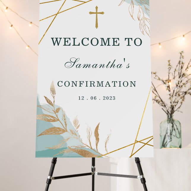 Personalized  Confirmation Welcome Sign (In Situ (Stand))