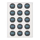 Personalized Congrats! Grad Blue White Graduation Edible Frosting Rounds (Sheet)