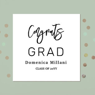 Personalized Congrats Grad Graduation Napkins