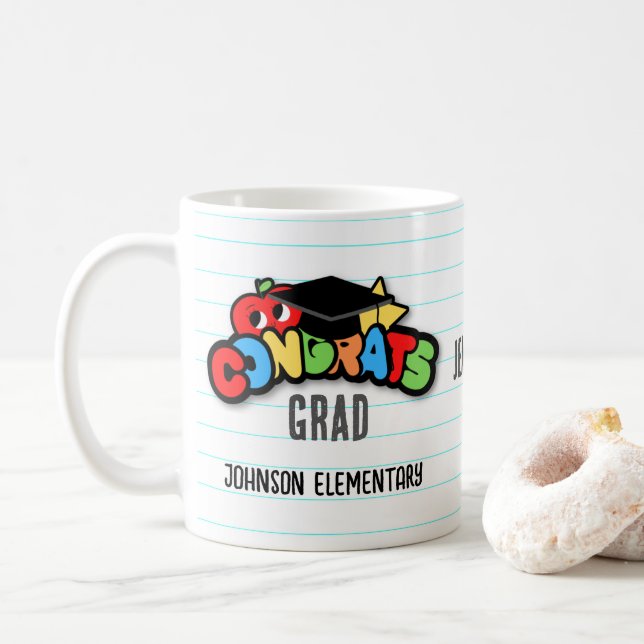 Personalized Congrats Grad Mug (With Donut)