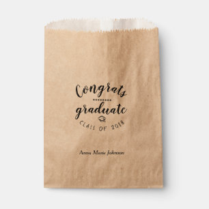 Personalized Congrats Graduate Favor Bag