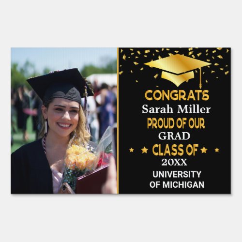  Personalized Congrats Graduation Class of 2023 Sign