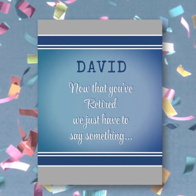 Personalized Congrats! Huge group retirement card (Creator Uploaded)