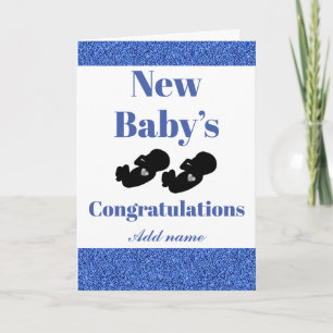 Personalized congratulations new baby’s card
