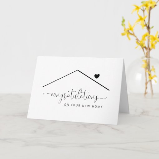 Personalized Congratulations on Your New Home Card | Zazzle