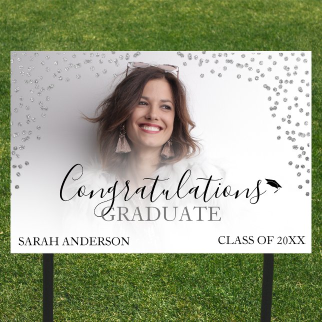Personalized Congratulations Photo Graduation Sign (Creator Uploaded)