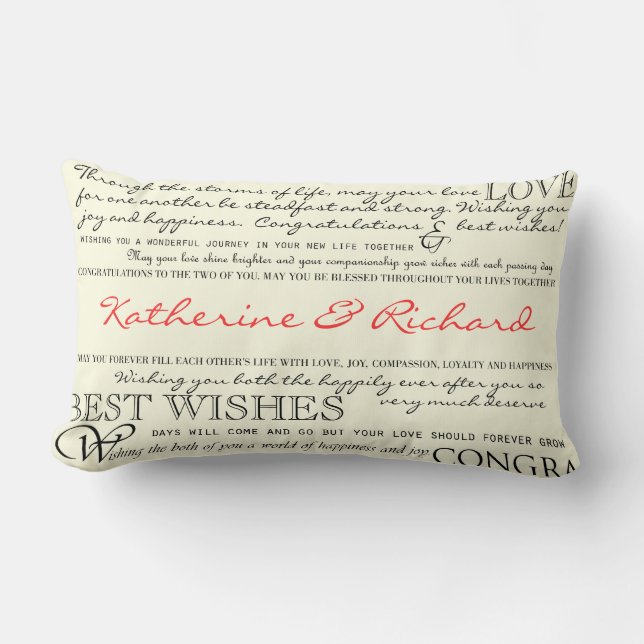 Personalized Congratulations Pillow (Front)