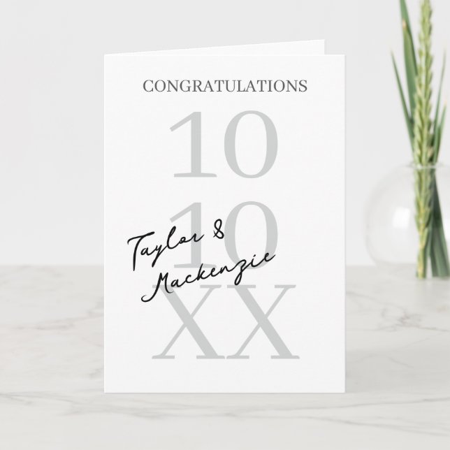 Personalized Congratulations Wedding or Engagement Card (Front)
