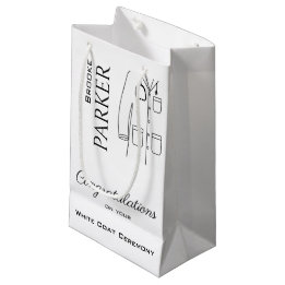 Personalized Congratulations White Coat Ceremony Small Gift Bag