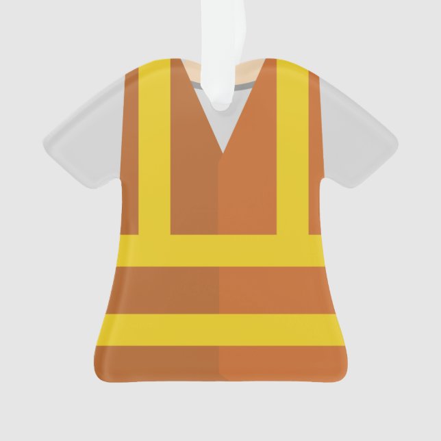 Personalized Construction Contractor Christmas Ornament (Front)