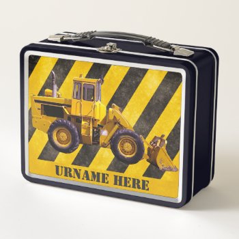 Personalized Construction Department Lunchbox by robertoregan at Zazzle