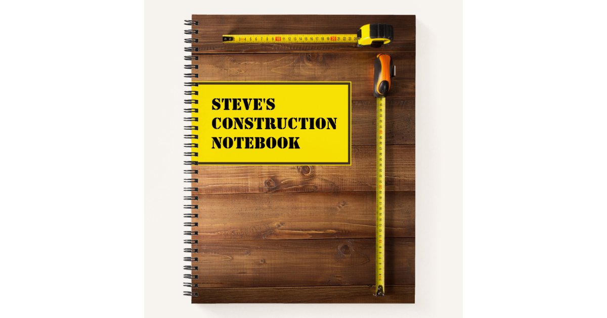 Personalized Construction Notebook
