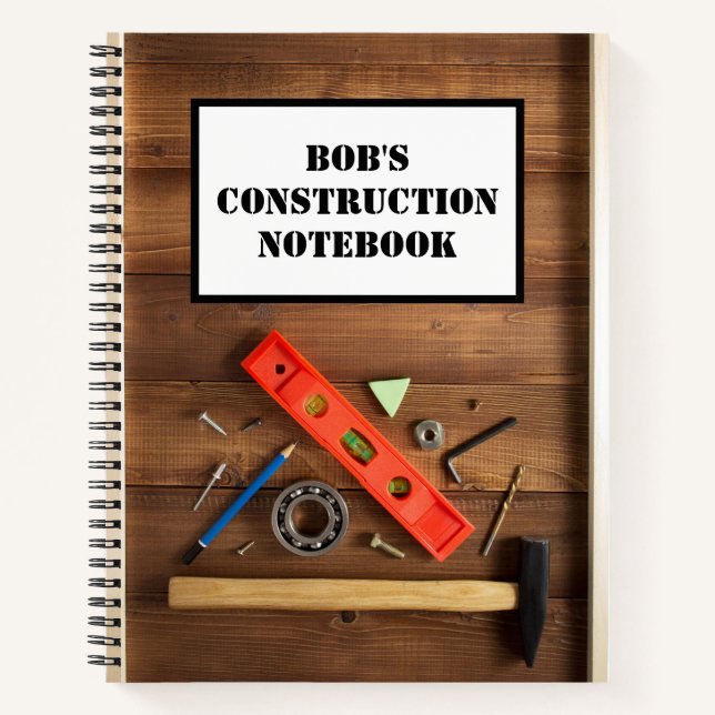 Personalized Construction Notebook (Front)