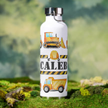 Personalized Construction Water Bottle