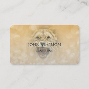 Personalized Consulting Lion Business Cart Card