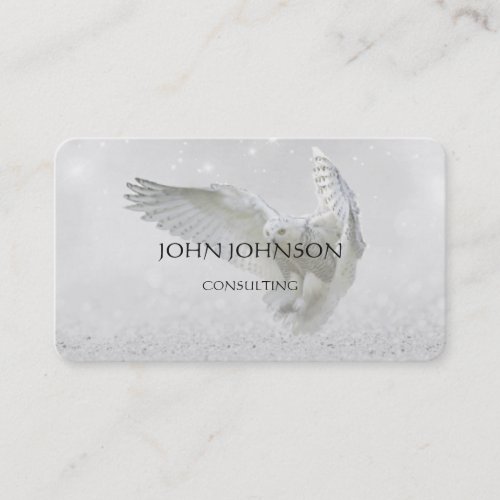 Personalized Consulting Owl Business Cart Business Card