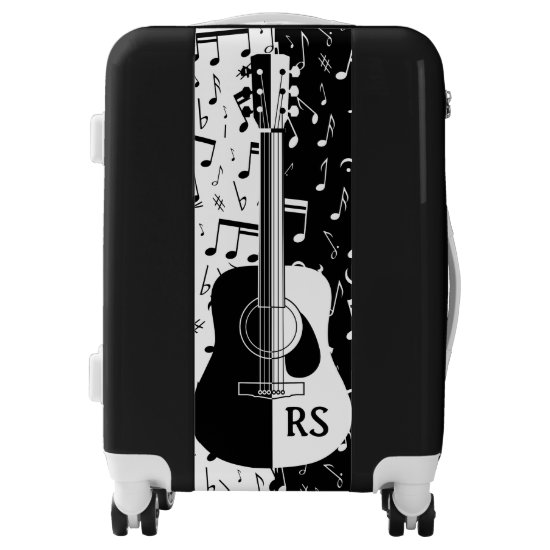Personalized contemporary guitar design luggage