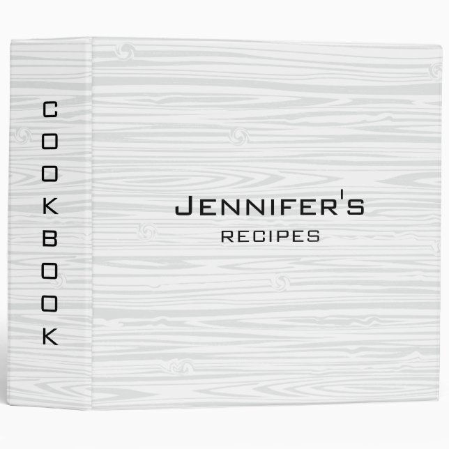 Personalized Cookbook for Recipes 3 Ring Binder (Front/Spine)