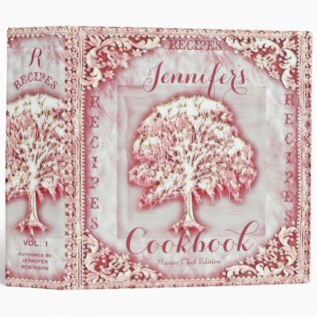 Personalized Cookbook for Recipes 3 Ring Binder (Front/Spine)
