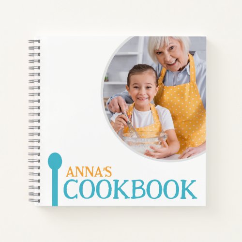 Personalized Cookbook Your Photo  Notebook