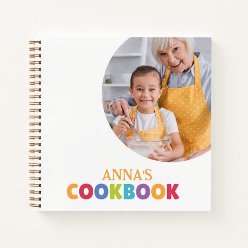 Personalized Cookbook Your Photo  Notebook