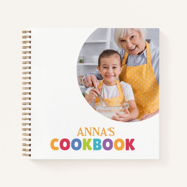 Personalized Cookbook (Your Photo)  Notebook (Front)