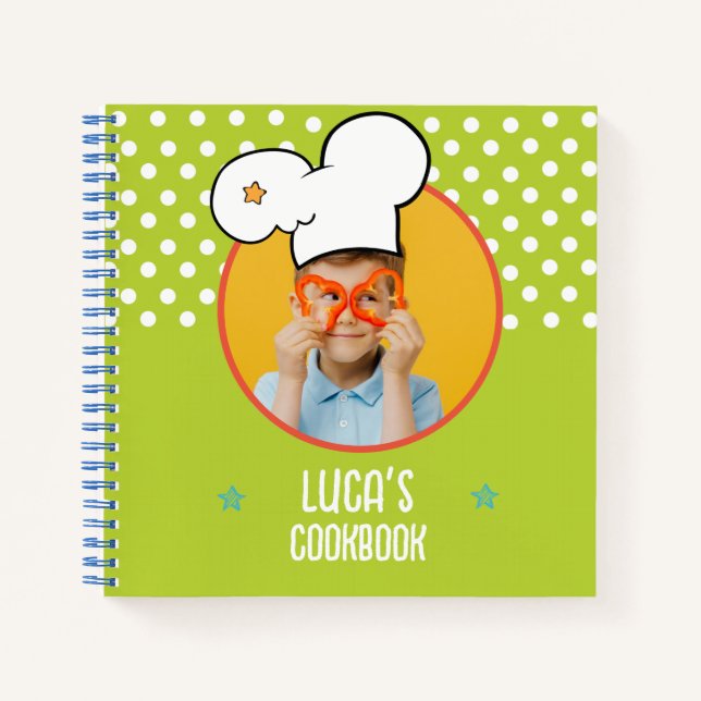 Personalized Cookbook (Your Photo) Recipe Notebook (Front)