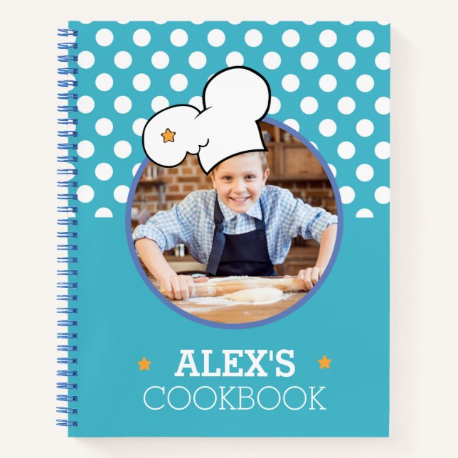 Personalized Cookbook (Your Photo) Recipe Notebook (Front)